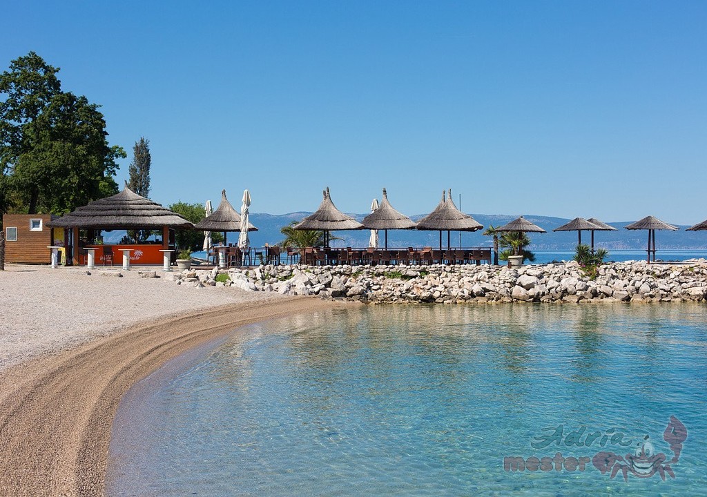Njivice Resort beach (1.)