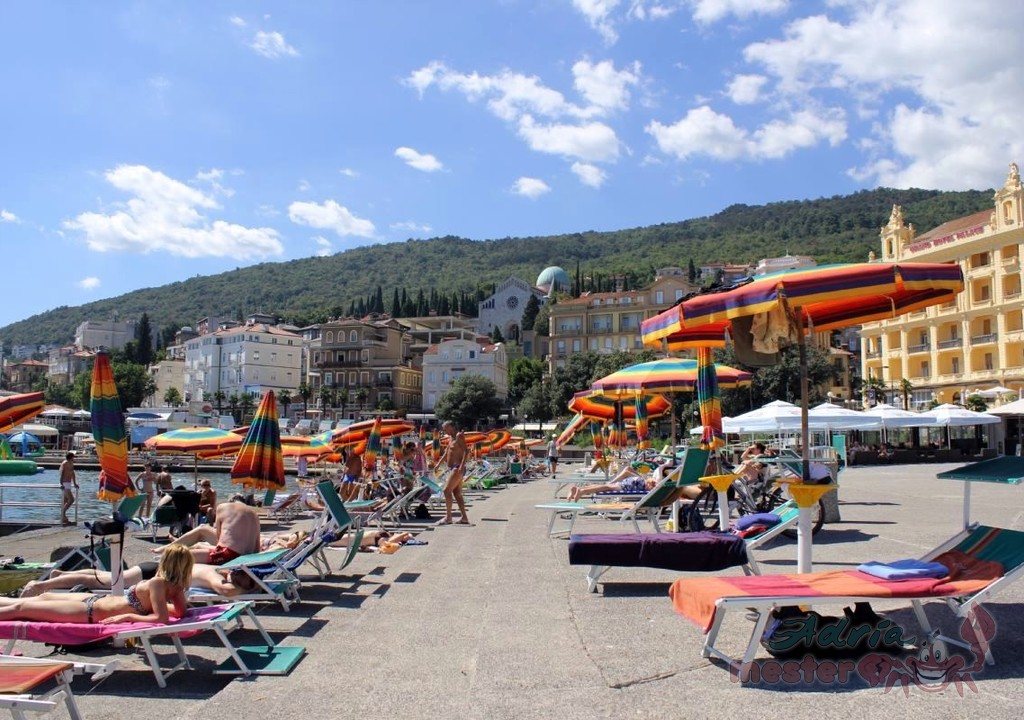 Opatija - SLATINA, a város központi és fő strandja (3.)