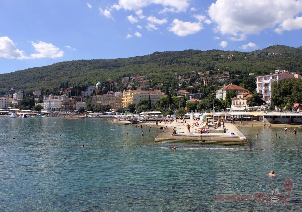 Opatija - SLATINA, a város központi és fő strandja (2.)