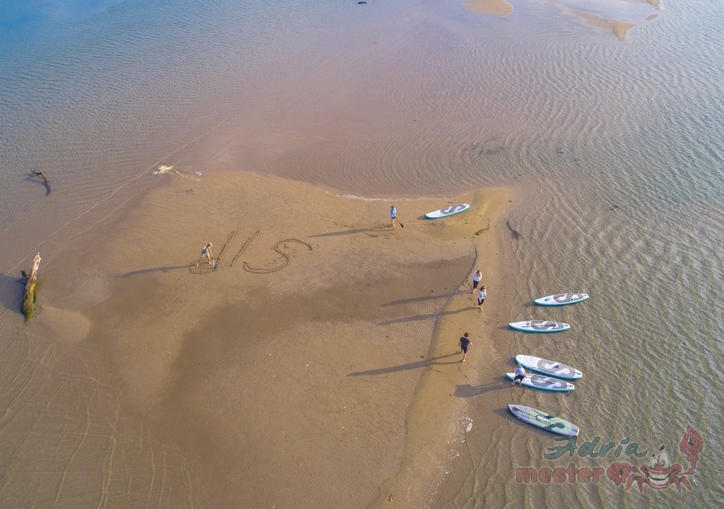 A delta torkolatnál Ušće plaža